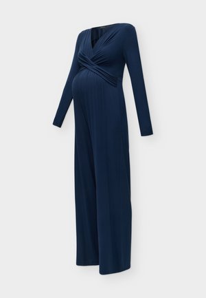 Anna Field MAMA by Zalando, KNOTTED WRAP JUMPSUIT - Buksedragter - navy blazer