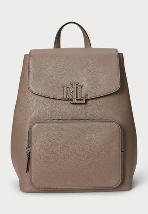 Lauren Ralph Lauren PEBBLED LEATHER MEDIUM CAMERYN BACKPACK - Zaino da viaggio - taupe brown