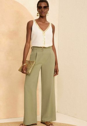 Love & Roses REGULAR FIT - Püksid - green tab