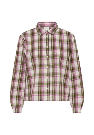 ICHI, IHEMINA SH - Skjortebluser - calla green check