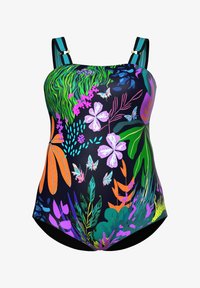 Ulla Popken Badpak Alice V-neck, Racefruit dames Zwempak uit Ulla Popken Badpak Alice V-neck, Racefruit dames Zwempak uit