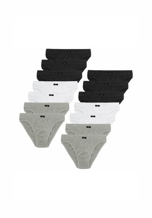 14 PACK - Slip - schwarz   grau   weiß