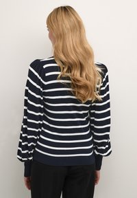 Kaffe Stickad tröja - dark blue