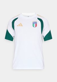 FIGC ITALY TEE - Nyomott mintás póló - white