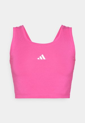 adidas Sportswear ESSENTIALS SMALL LOGO LIFESTYLE - Top - semi lucid fuchsia/white
