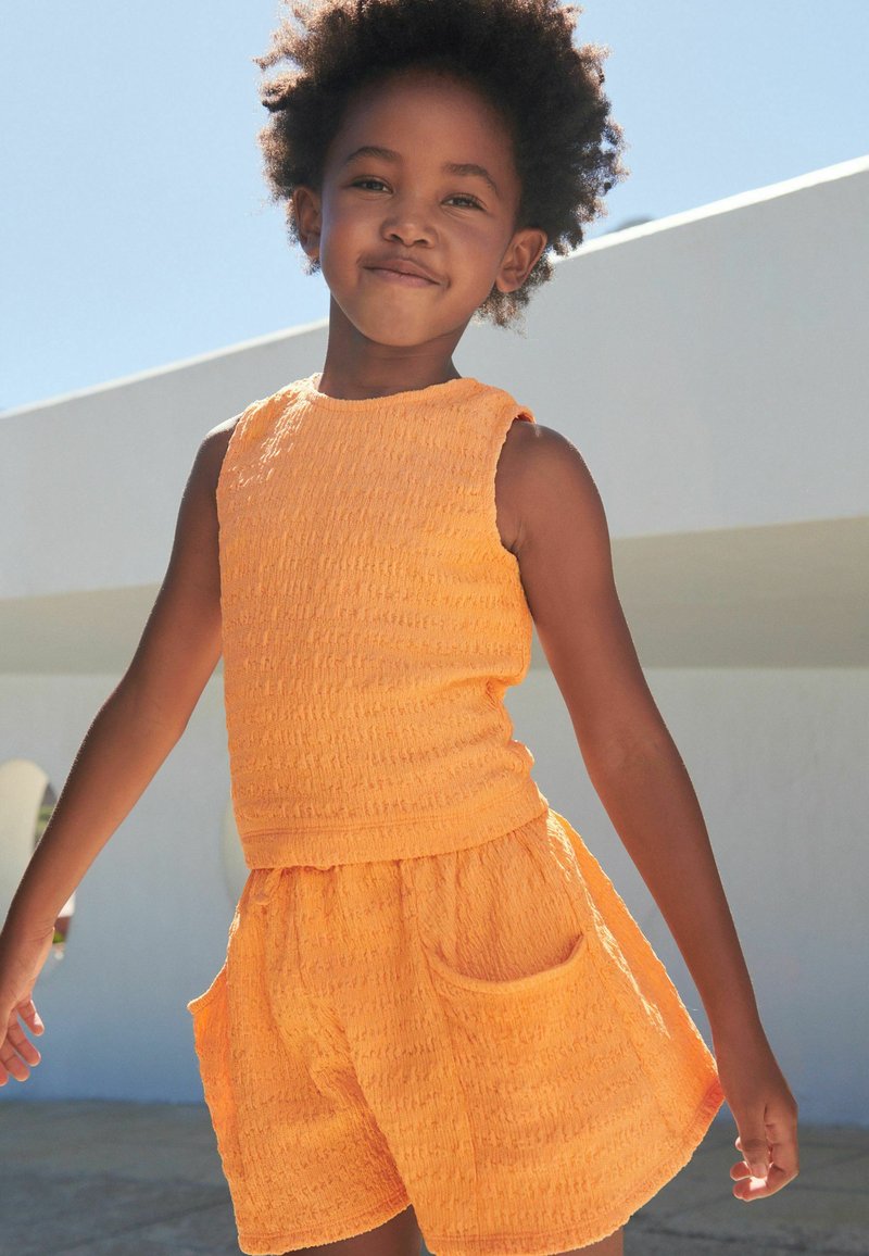 Next CRINKLE  SET - REGULAR FIT - Shorts - orange