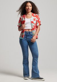 Superdry & Co VINTAGE BEACH RESORT - Blusa - tsuru red