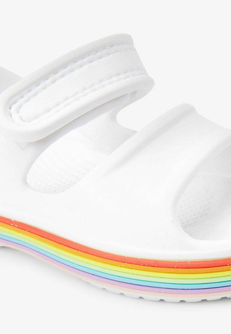 Kinder Badesandalen | Next RAINBOW LIGHTWEIGHT Riemensandalette white glitter/weiß - MN75671 Kinder Badesandalen | Next RAINBOW LIGHTWEIGHT Riemensandalette white glitter/weiß - MN75671