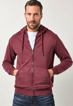 Sudadera con cremallera - aubergine