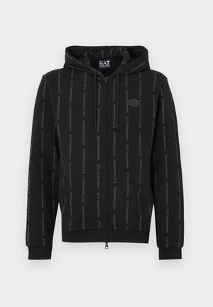 TRAIN GRAPHIC SERIES HOODIE MONOGRAM UNISEX - Camisola com fecho - black/smoked pearl fancy