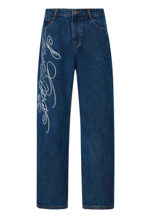 Ed Hardy PANTHER-SLITHER TATTOO GRAPHIC - Relaxed fit jeans - indigo