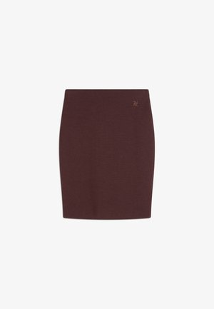 NAULOVER, WOMEN - Jupe crayon - mottled bordeaux