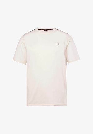 JP1880, TECHNICAL TENNIS SHORT SLEEVE CONTRASTING STRIPES QUICKDRY - Sport T-Shirt - off-white
