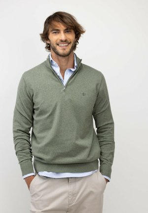 El Ganso, JERSEY BÁSICO CUELLO CAMIONERO - Jersey de punto - verde
