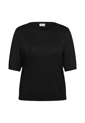 Kaffe Curve, KCLIZZY SCALLOP PULLOVER - Print T-shirt - black deep