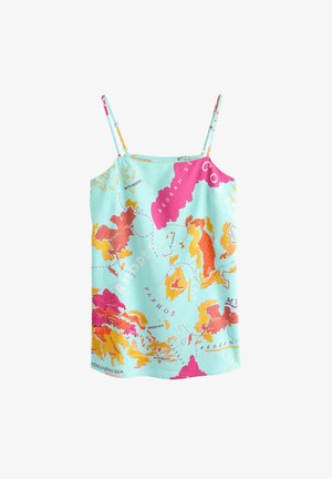 Next, Felső - light blue pink map print