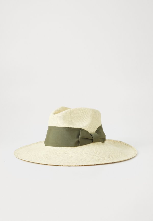 TEXAN PANAMA HAT - Hat - natural straw / dark olive medium - Main Image