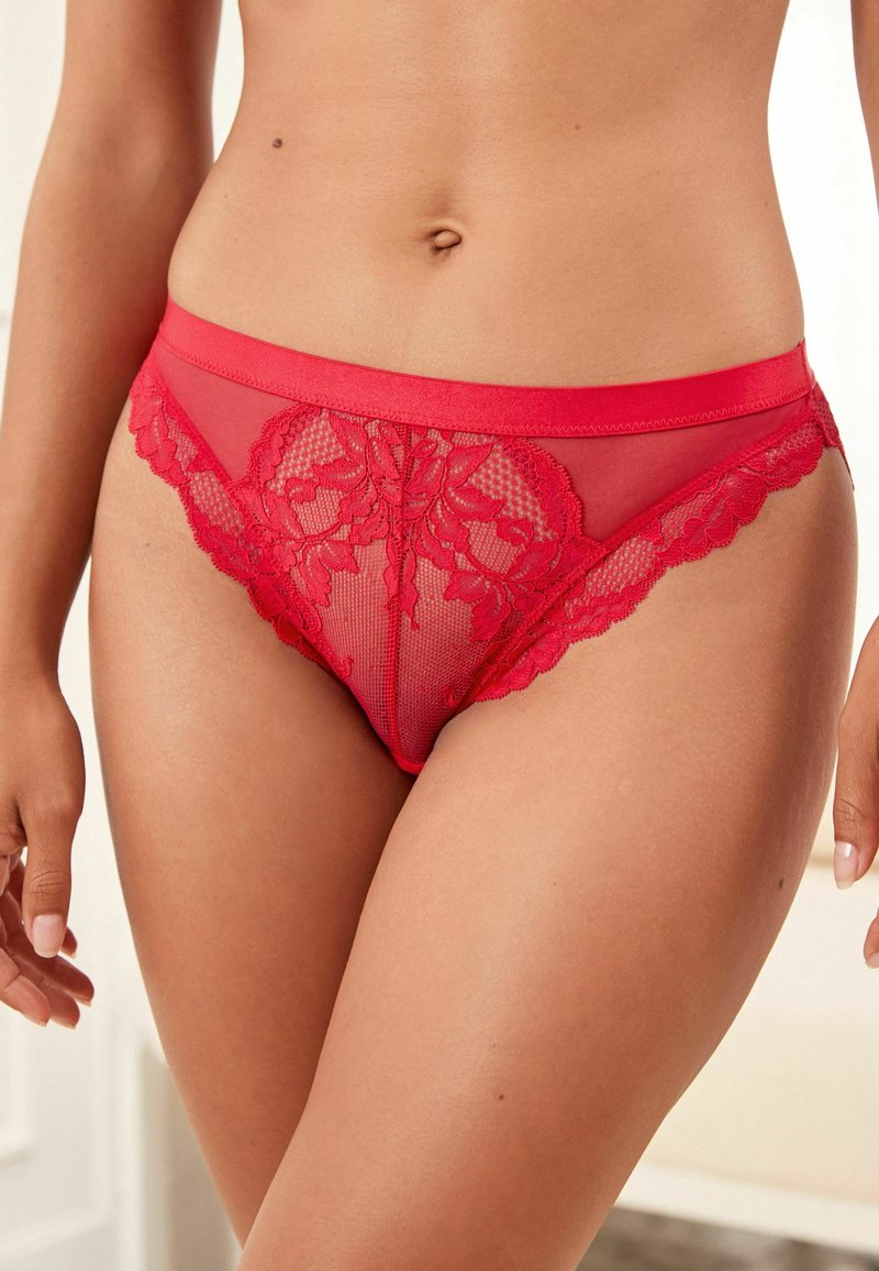 Next 3 PACK LEG - Slip - red green cream