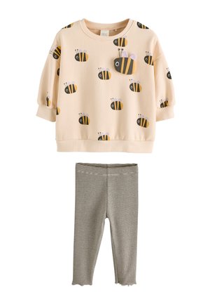 Next SET - Sportinis megztinis - cream stripe bee