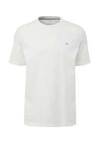s.Oliver MIT LOGO STICKEREI - T-Shirt basic - weiß