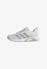 Unselected, chalk white halo silver lime burst