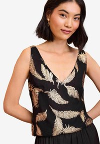 Love & Roses V NECK - Blus - black