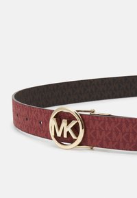 MICHAEL Michael Kors LOGO BELT - Cinto - brown/gold-coloured