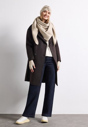 Street One, PLAIN FINE-KNIT ARM WARMERS - Mitones - soft sand mel