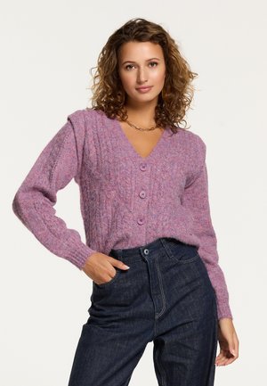 ASPEN - Strickjacke - wine purple