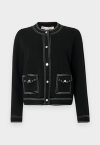 TOPSTITCH CARDIGAN - Adīta jaka - black
