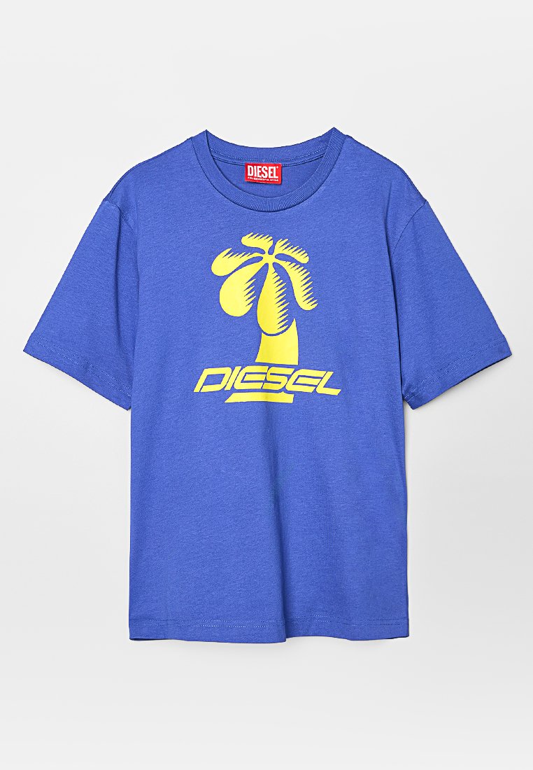 Diesel T-shirt print blauw Diesel T-shirt print blauw