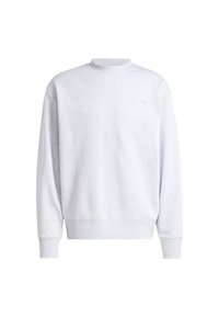 Felpa grigia con colletto rotondo, maniche lunghe, polsini e orlo a coste, caratterizzata da un logo sottile sul petto. Realizzata in un morbido tessuto testurizzato.