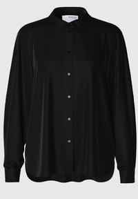 Selected Femme LANGARM - Skjortebluse - black