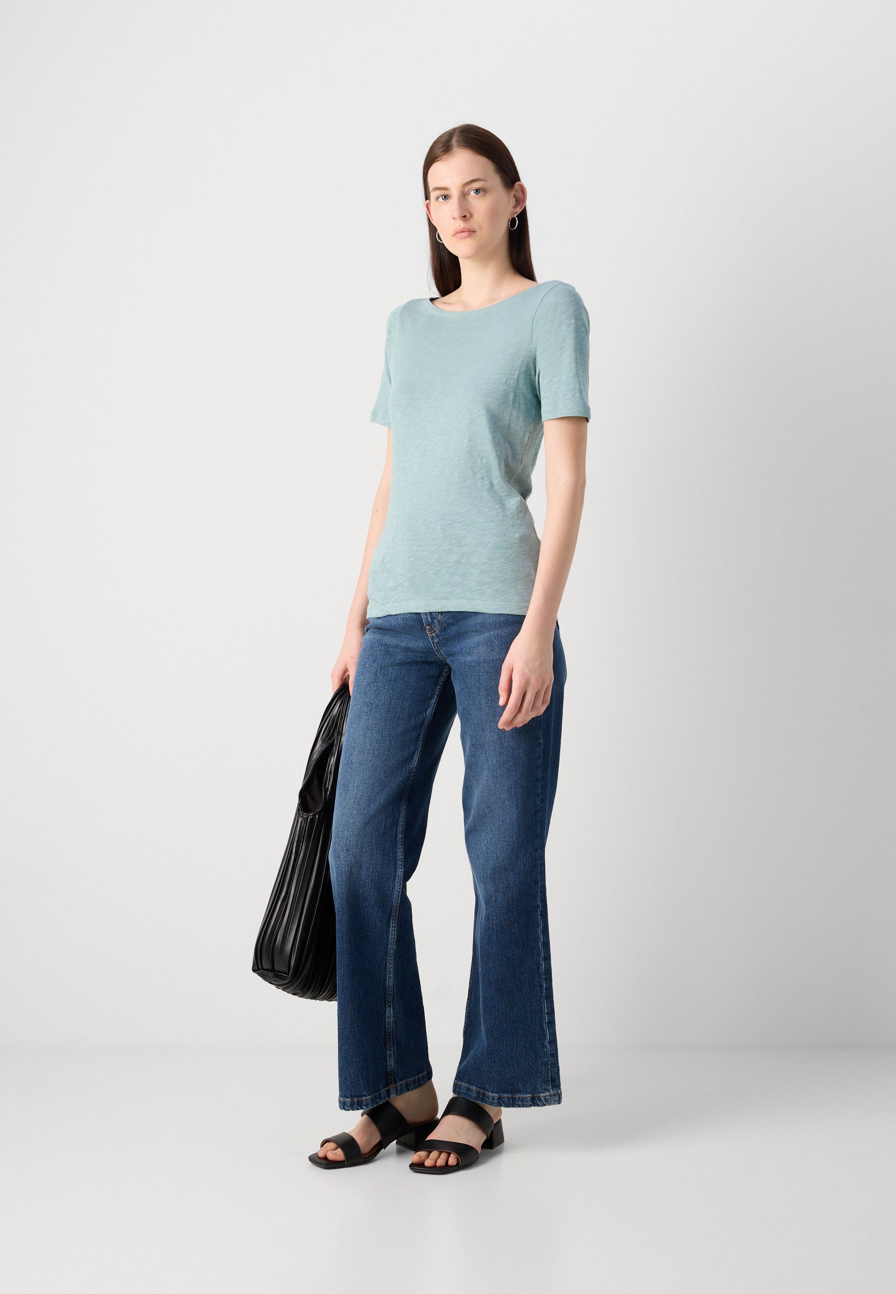 Marc O'Polo SHORT SLEEVE BOAT NECK - T-Shirt basic - pure