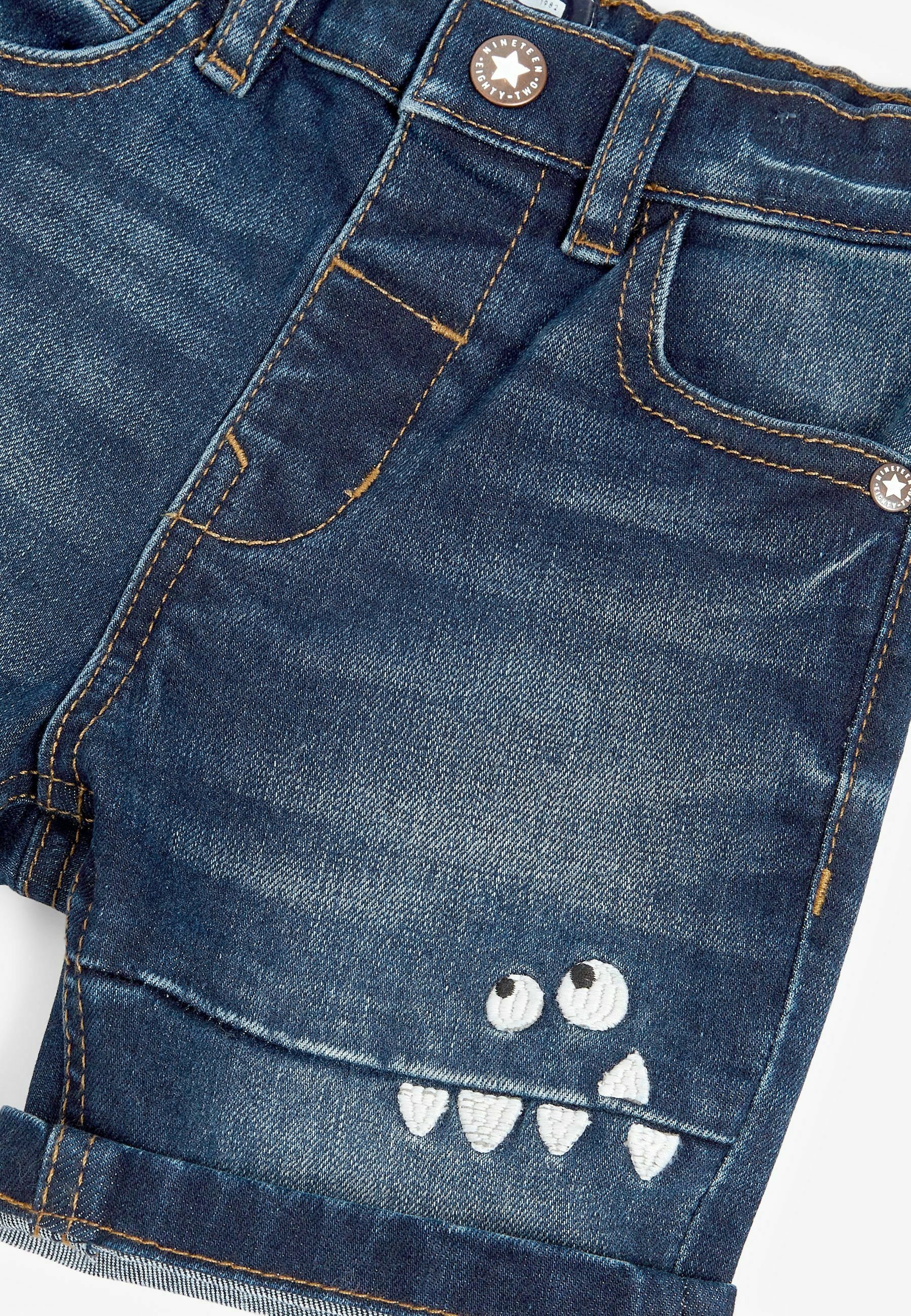Next Denim shorts - dark blue monster 