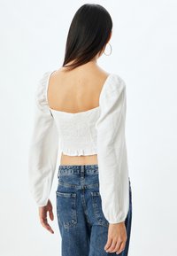 Koton PUFF SLEEVE - Pusero - white