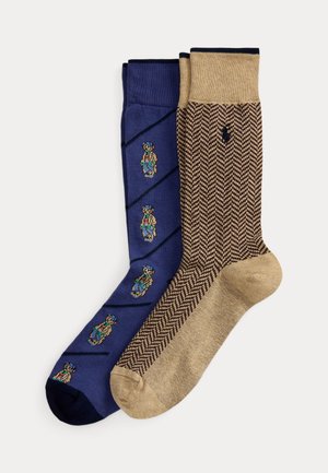 Polo Ralph Lauren, POLO BEAR TROUSER SOCK 2-PACK - Chaussettes - blue/multi-coloured