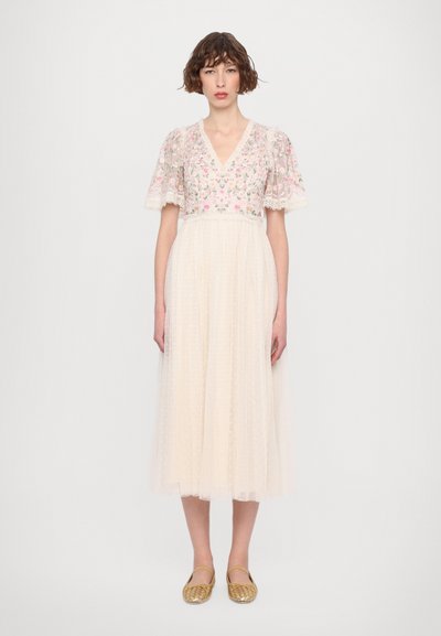 Needle & Thread ROSIE SHORT SLEEVE BALLERINA DRESS - Iltapuku - cream