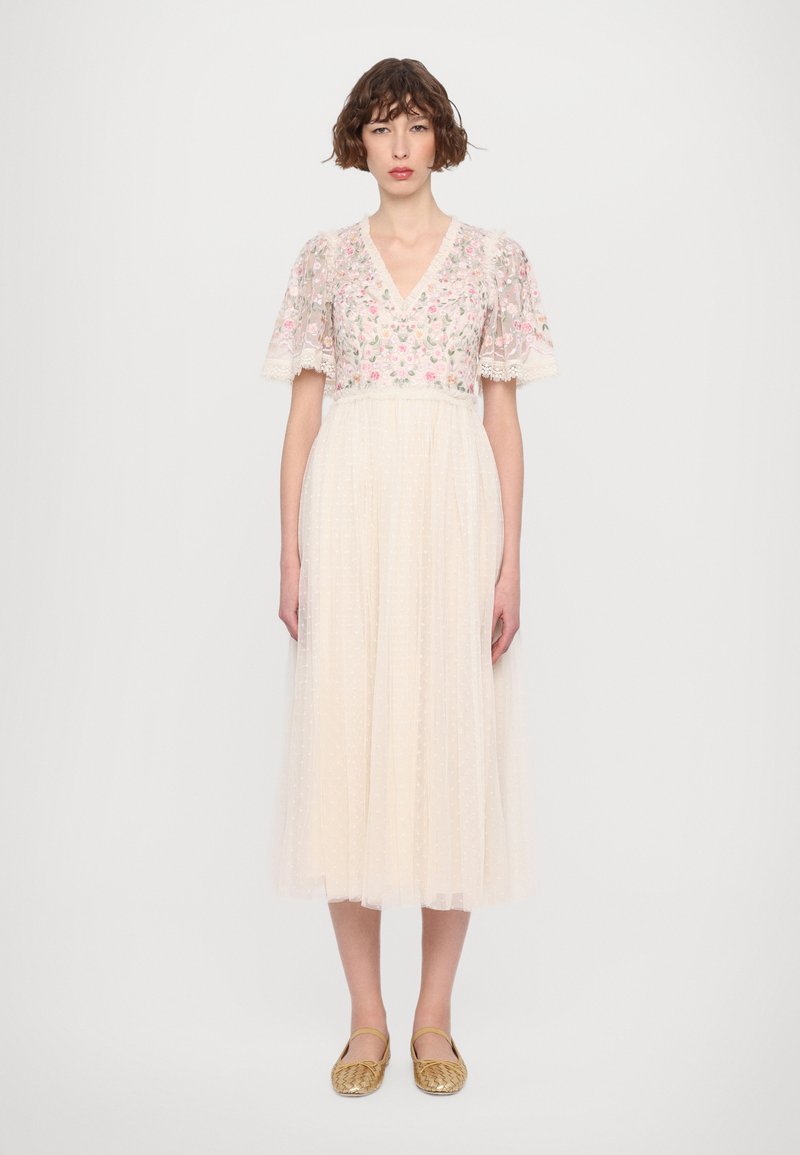 Needle & Thread ROSIE SHORT SLEEVE BALLERINA DRESS - Proginė apranga - cream