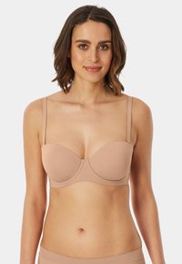 Schiesser 2-PACK UNIQUE MICRO - Strapless BH - maple-schwarz