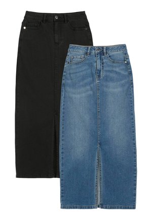 Friends Like These 2 PACK - Denimnederdele - black mid blue
