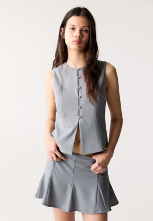 GODET - Suknja A kroja - grey