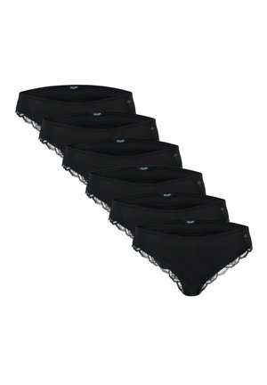 6ER PACK - MULTIPACK STRETCH EINFARBIG  - Alushousut - schwarz