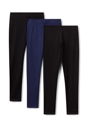 3 PACK - Leggings - Hosen - dark blue, black