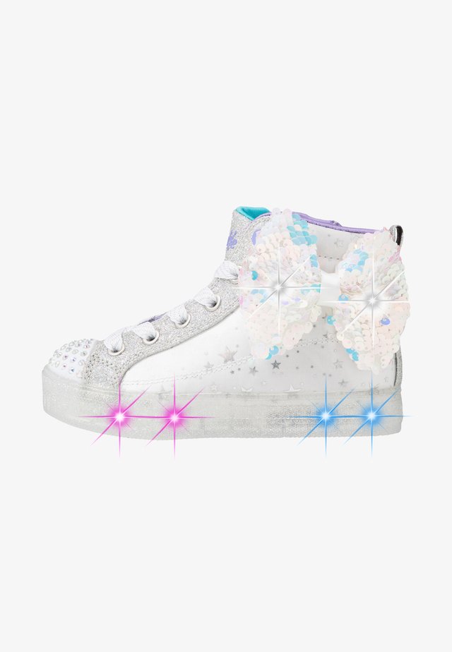 SHUFFLE BRIGHTS - Baskets montantes - white/silver/lavender