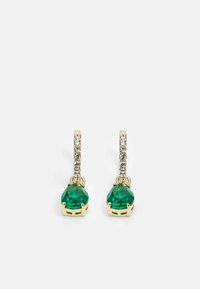 HOOP DROP - Earrings - silver-coloured/green