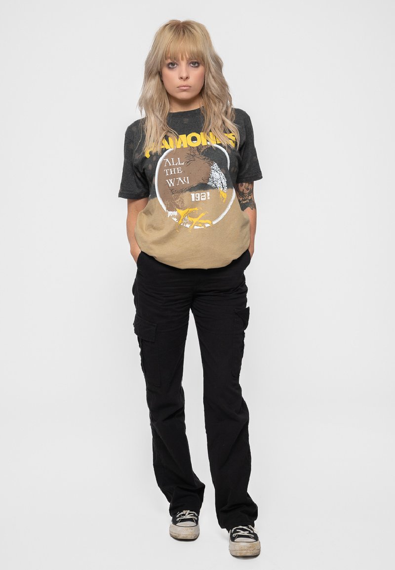 Paradiso Clothing RAMONES ALL THE WAY DYE WASH - Print T-shirt - black