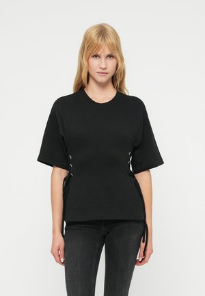 ONLMARIE LIFE O NECK BOX - Μπλουζάκι με στάμπα - black