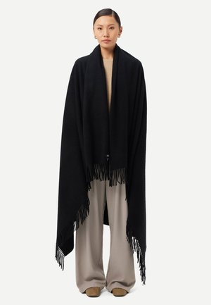 GOBI Cashmere, LARGE WITH FRINGE - Autres accessoires - black