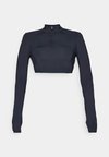 MIRAGE CROPPED LONG SLEEVE - Topper langermet - black